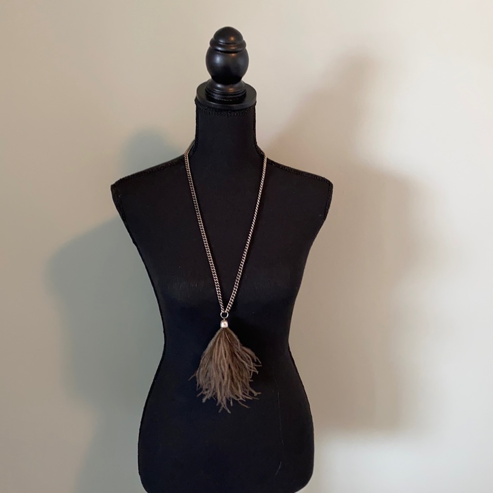 JCrew feather necklace
